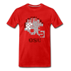 Tecmo Bowl | Ohio State Distressed Logo Color - red
