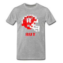  Tecmo Bowl | Rutgers Distressed Logo Color - heather gray