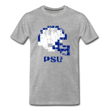  Tecmo Bowl | Penn State Distressed Logo Color - heather gray