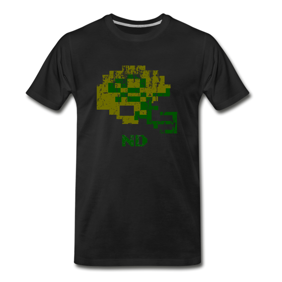 Tecmo Bowl | ND Fighting Irish Distressed Logo Color - black