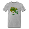 Tecmo Bowl | ND Fighting Irish Distressed Logo Color - heather gray