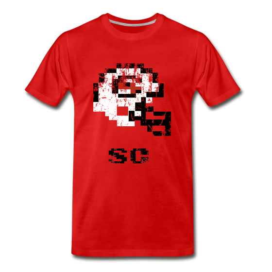 Tecmo Bowl | South Carolina Distressed Logo Color - red