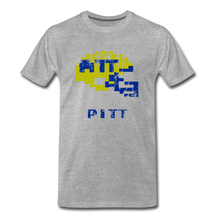  Tecmo Bowl | Pitt Distressed Logo Color - heather gray