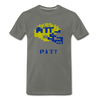 Tecmo Bowl | Pitt Distressed Logo Color - asphalt gray