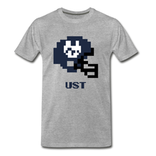  Tecmo Bowl | Utah State Distressed Logo Color - heather gray