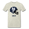 Tecmo Bowl | Utah State Distressed Logo Color - heather oatmeal