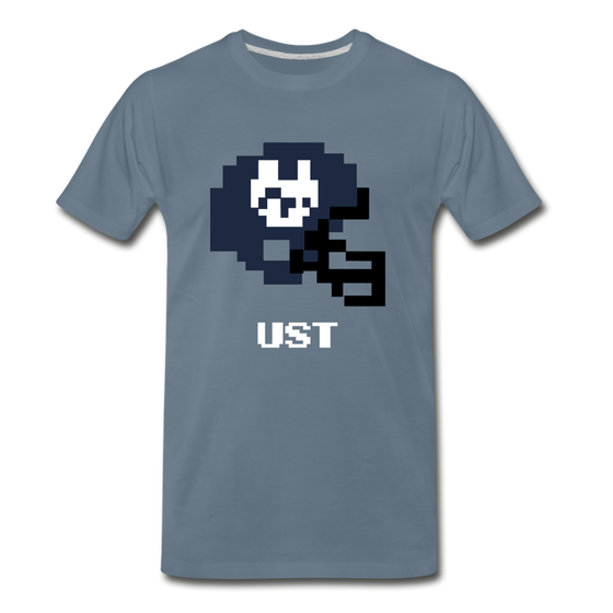 Tecmo Bowl | Utah State Distressed Logo - steel blue