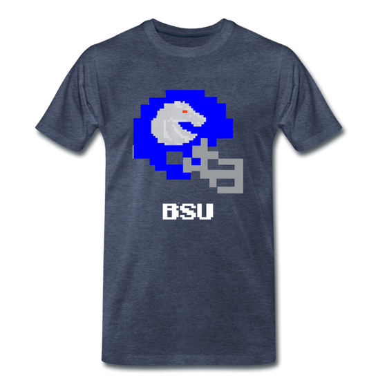 Tecmo Bowl | Boise State Classic Logo - heather blue