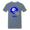 Tecmo Bowl | Boise State Classic Logo Color - steel blue