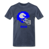 Tecmo Bowl | Boise State Classic Logo Color - heather blue