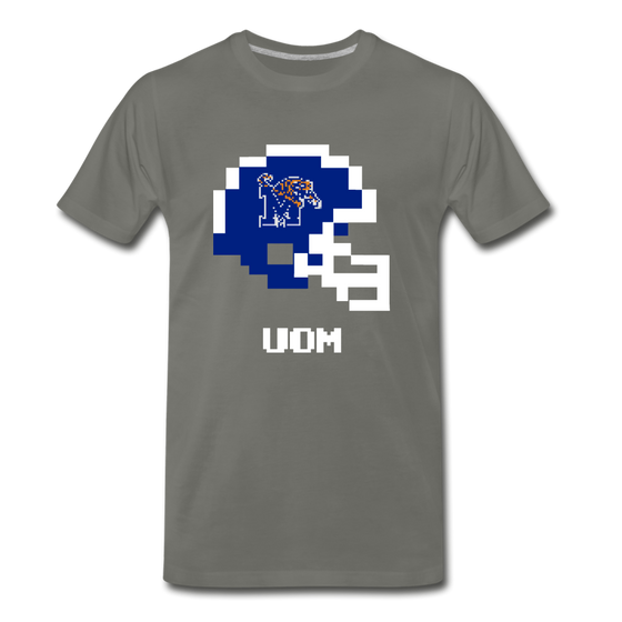 Tecmo Bowl | Memphis Classic Logo - asphalt gray