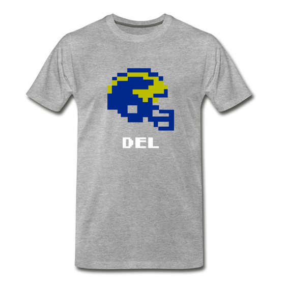 Tecmo Bowl | Delaware Classic Logo - heather gray