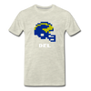 Tecmo Bowl | Delaware Classic Logo - heather oatmeal