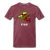 Tecmo Bowl | Florida State Classic Logo - heather burgundy