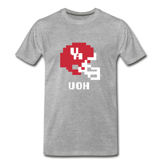 Tecmo Bowl | University Of Houston Classic Logo - heather gray