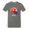 Tecmo Bowl | University of Illinois Classic logo - asphalt gray