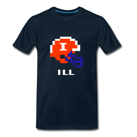 Tecmo Bowl | University of Illinois Classic logo - deep navy