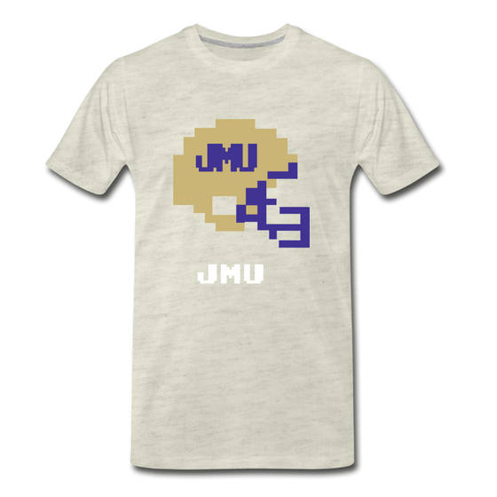 Tecmo Bowl | James Madison University Classic Logo - heather oatmeal