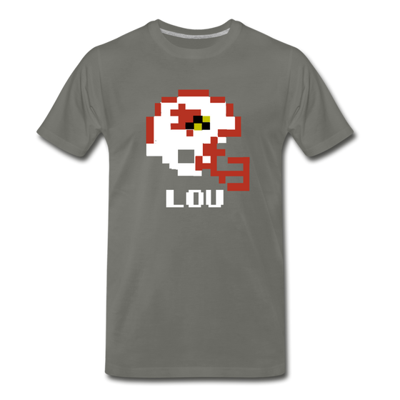 Tecmo Bowl | Louisville Classic Logo - asphalt gray