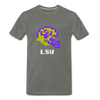 Tecmo Bowl | LSU Classic Logo - asphalt gray