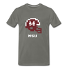 Tecmo Bowl | Mississippi State Classic Logo - asphalt gray