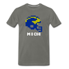 Tecmo Bowl | Michigan Classic Logo - asphalt gray