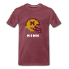 Tecmo Bowl | University Of Minnesota Classic Logo - heather burgundy