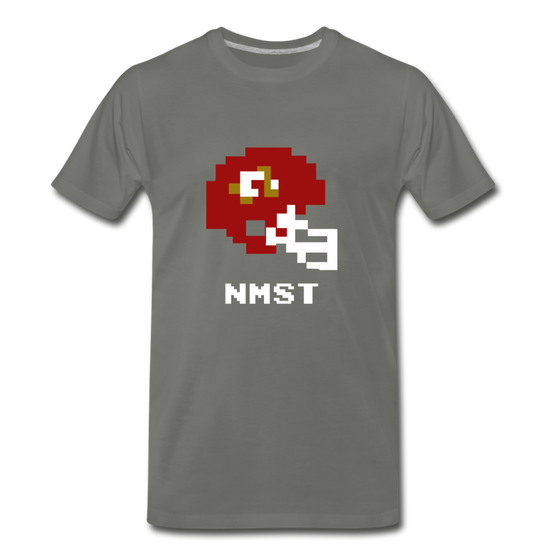 Tecmo Bowl | New Mexico State Classic Logo - asphalt gray