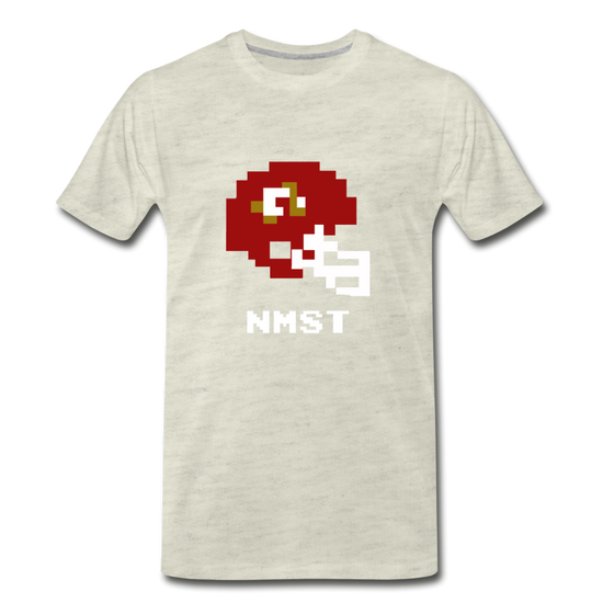 Tecmo Bowl | New Mexico State Classic Logo - heather oatmeal