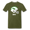 Tecmo Bowl | University Of North Texas Classic Logo White - olive green