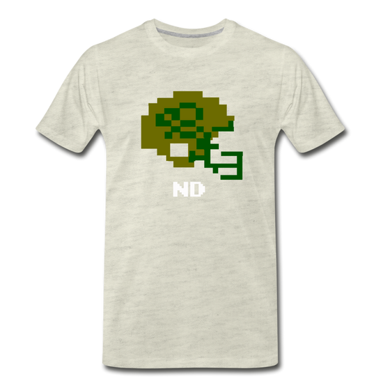 Tecmo Bowl | ND Fighting Irish Classic Logo - heather oatmeal