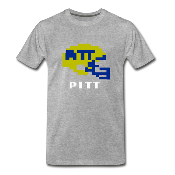 Tecmo Bowl | Pitt Classic Logo - heather gray