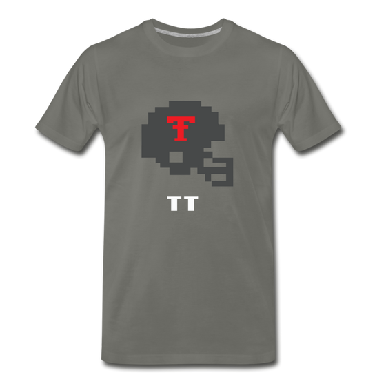 Tecmo Bowl | Texas Tech Classic Logo - asphalt gray