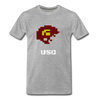 Tecmo Bowl | USC Classic Logo - heather gray