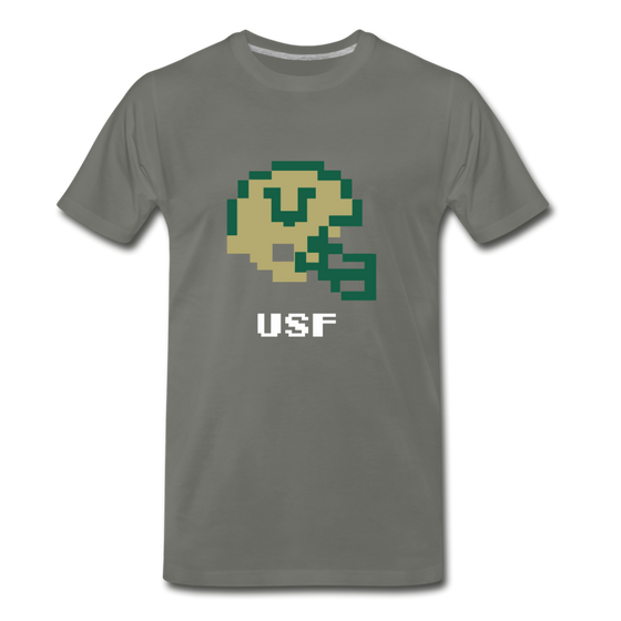 Tecmo Bowl | USF Classic Logo - asphalt gray