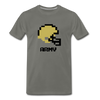 Tecmo Bowl | Army Classic Logo Color - asphalt gray