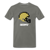 Tecmo Bowl | Army Classic Logo - asphalt gray