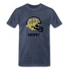 Tecmo Bowl | Army Distressed Logo Color - heather blue