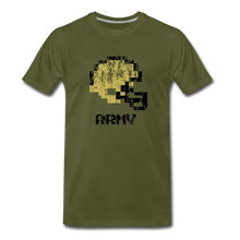  Tecmo Bowl | Army Distressed Logo Color - olive green