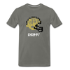 Tecmo Bowl | Army Distressed Logo - asphalt gray