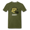 Tecmo Bowl | Army Distressed Logo - olive green
