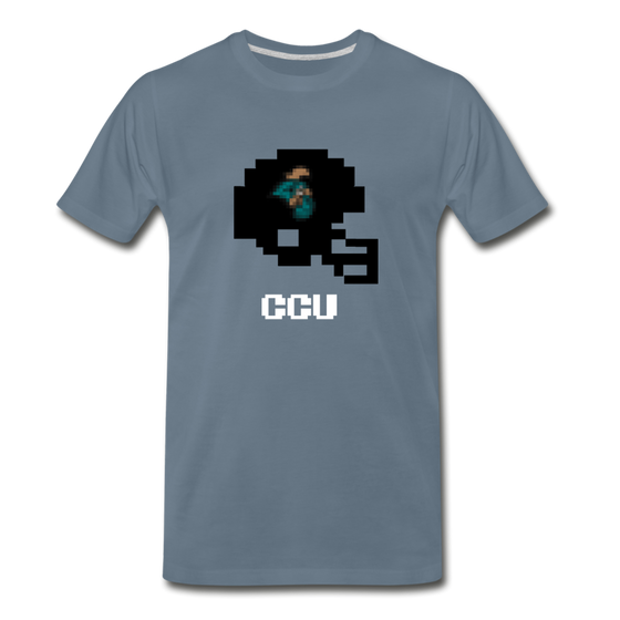 Tecmo Bowl | Coastal Carolina Classic Logo - steel blue