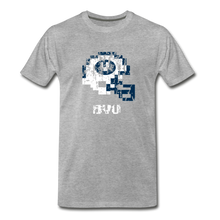  Tecmo Bowl | BYU Distressed Logo - heather gray