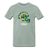 Tecmo Bowl | Colorado State Distressed Logo - steel green