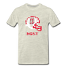 Tecmo Bowl | NC State Distressed Logo Color - heather oatmeal