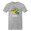 Tecmo Bowl | North Dakota St Distressed Logo - heather gray