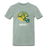 Tecmo Bowl | North Dakota St Distressed Logo - steel green