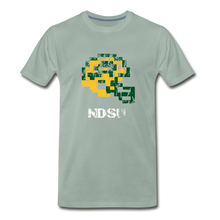  Tecmo Bowl | North Dakota St Distressed Logo - steel green