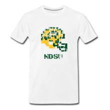  Tecmo Bowl | North Dakota St Distressed Logo Color - white