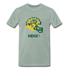 Tecmo Bowl | North Dakota St Distressed Logo Color - steel green